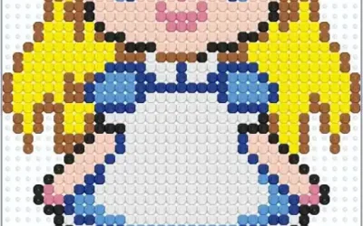 Plantilla de Alicia en el pais de las maravillas HAMA BEAD.